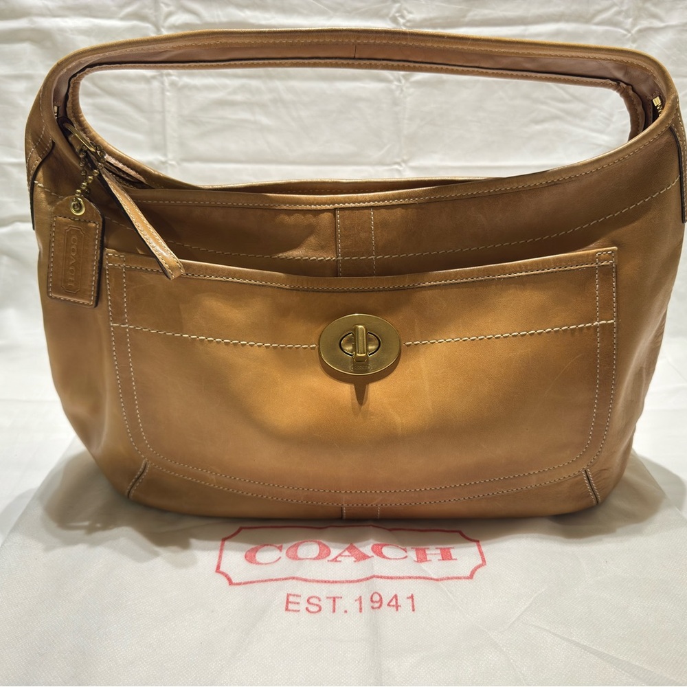 Coach Brown Leather Legacy Shoulder Bag 10741
